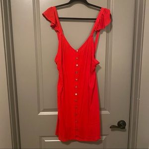 Cleobella red mini dress